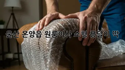 울산 온양읍 원룸이사? 소형 용달이 딱!