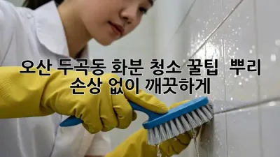 오산 두곡동 화분 청소 꿀팁 🌱✨ 뿌리 손상 없이 깨끗하게!